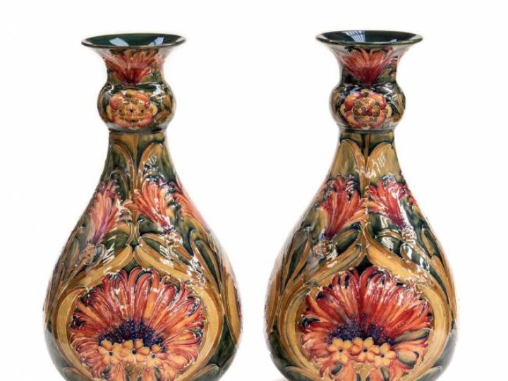 Vases set for auction dubbed ‘magnificent’ by member of Moorcroft family