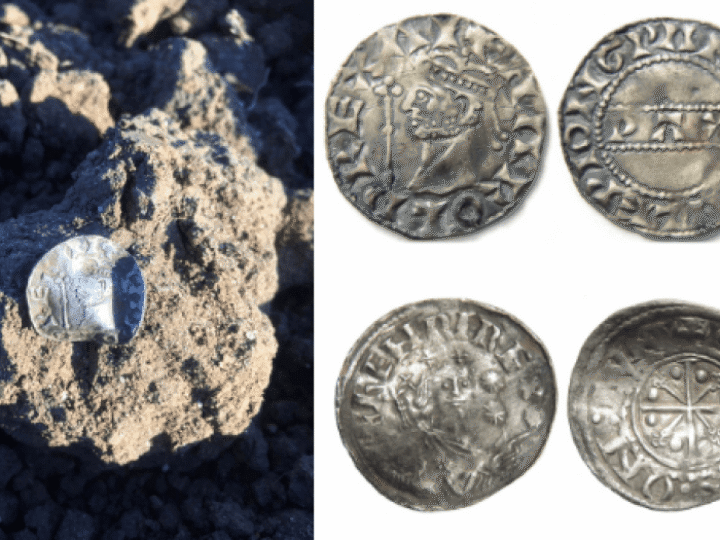 Teen metal detectorists dig up coins from 1,000 years ago which could net thousands at auction