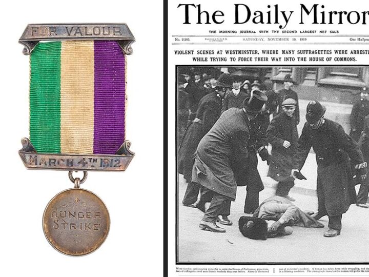 Hunger strike medal awarded to suffragette ‘prepared to die’ found in drawer after more than 100 years
