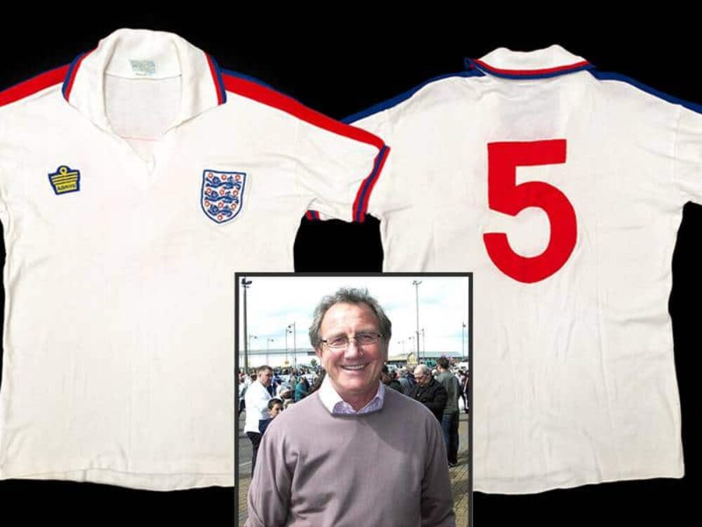 Rams legend Roy McFarland’s England shirt set for auction glory