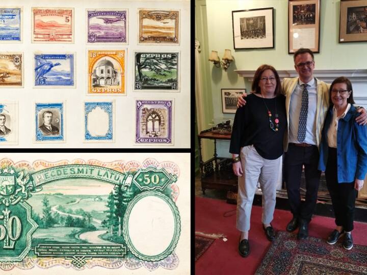 Tiny masterpieces spark auction frenzy! Stamp and bank note designs &#8211; found in wardrobe &#8211; fetch six-figure sum