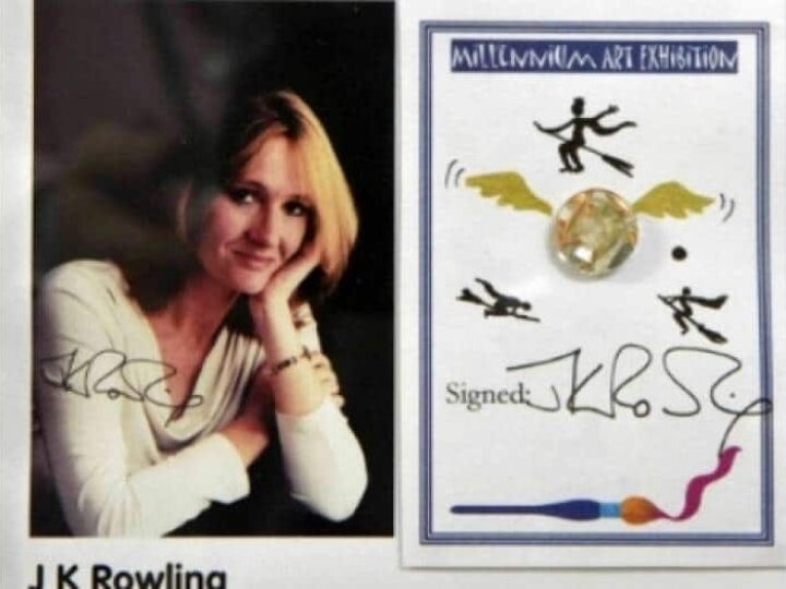 Unique J K Rowling, Harry Potter-inspired autograph up for auction in star-studded collection of famous signatures