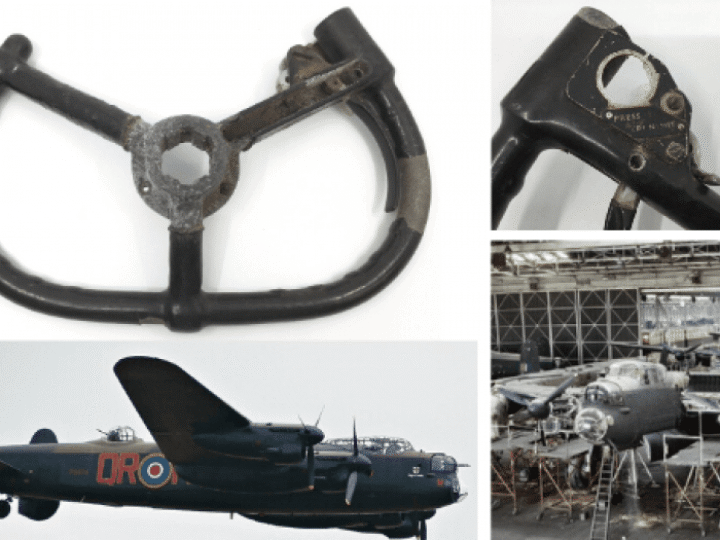 Lancaster bomber control wheel found in LOFT could fly at auction