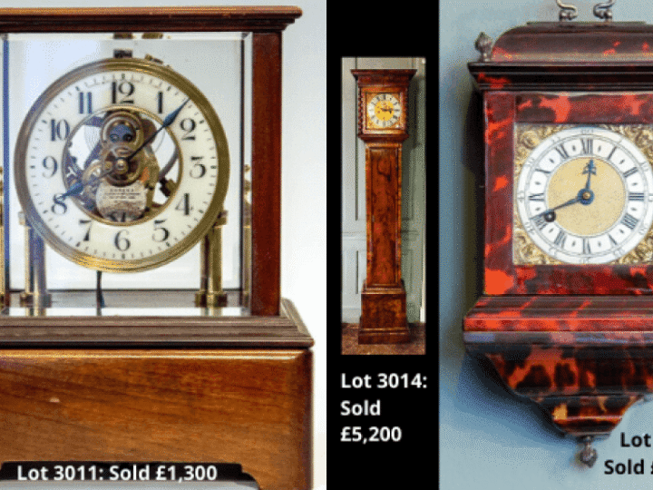 Top of the clocks &#8211; these antique timepieces soared to success in our Fine Art Auction