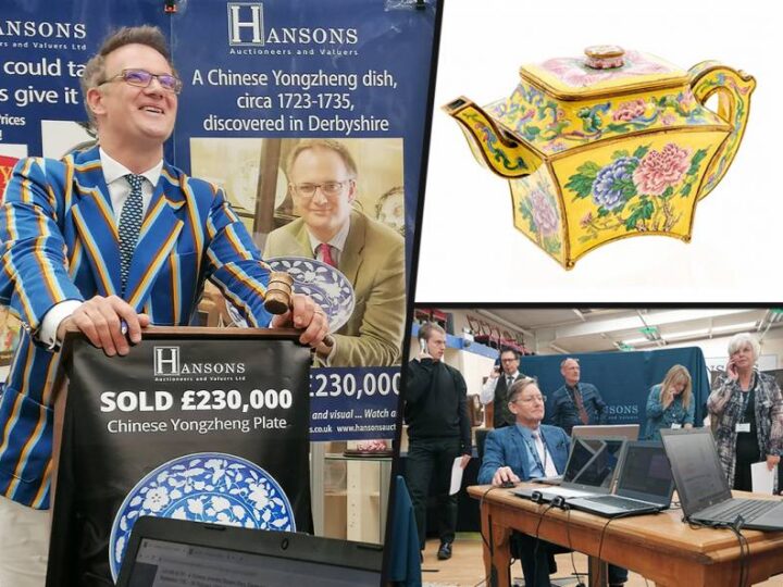 Tiny Chinese ‘teapot’ found in lockdown clear-out sells for ‘life-changing’ sum at auction