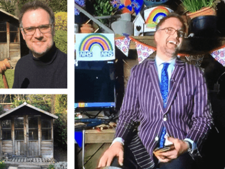 Charles Hanson’s auction in garden shed raises tens of thousands for NHS