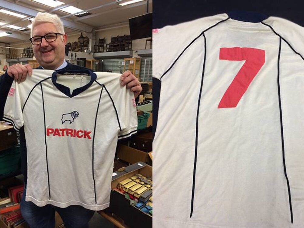 Shirt worn by Rams legend Kevin Hector in final game for Derby County expected to soar at auction