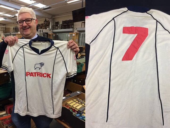 Shirt worn by Rams legend Kevin Hector in final game for Derby County expected to soar at auction