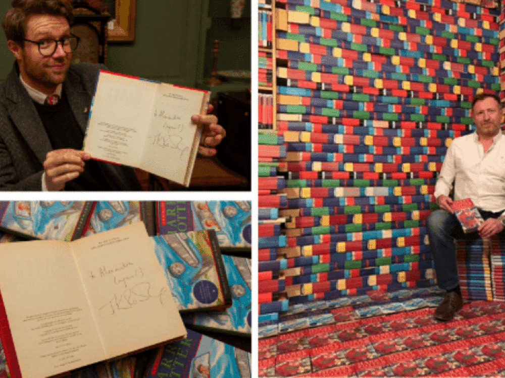 Harry Potter book bought for a penny and signed by J K Rowling could sell for thousands