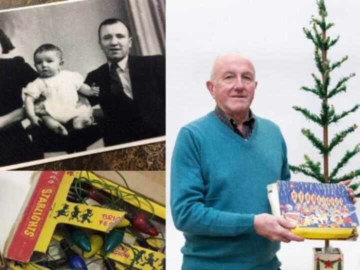 True festive spirit! Owner of treasured 1930s Christmas tree donates auction proceeds to homeless