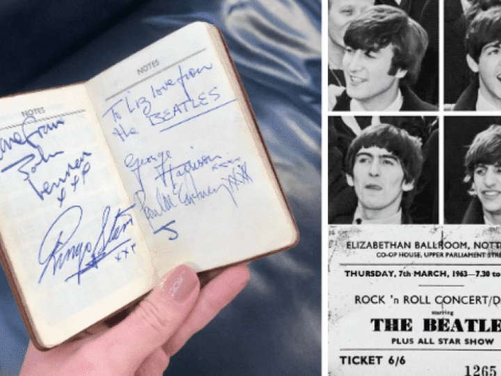 Cheeky fan&#8217;s forgotten Beatles autographs from 1963 &#8211; found by chance in filing cabinet &#8211; up for auction