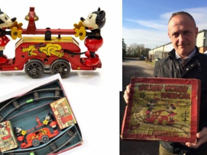 Mickey Mouse 90th birthday surprise! Disney toy from 1930s found in Midlands loft