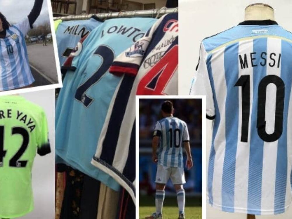 Football crazy? Rare chance to own shirts issued to stars like Messi and Tevez