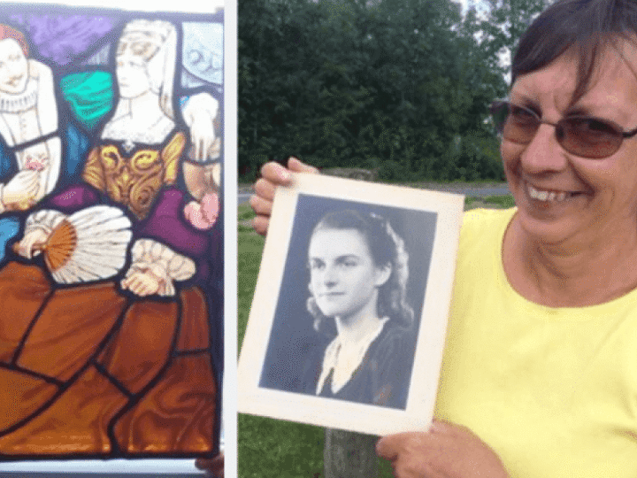 Unique glass painted by father and daughter who helped to preserve nation’s heritage for sale
