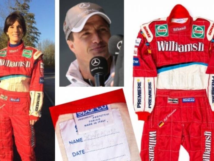 Best charity shop find ever? F1 legend Ralf Schumacher&#8217;s racing suit up for auction
