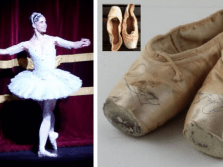 Strictly star&#8217;s ballet shoes &#8211; up for auction &#8211; show how tough dancing can be