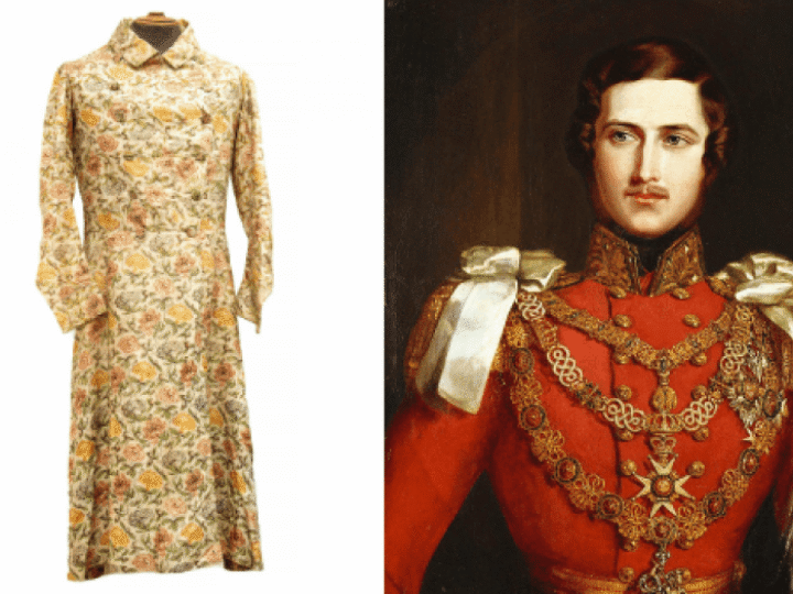 Royal flower power from 1850s! Prince Albert’s dressing robe could sell for thousands at auction