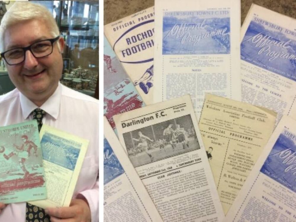 ‘Mindboggling’ collection of more than 3,000 Shrewsbury Town FC programmes could make £10,000