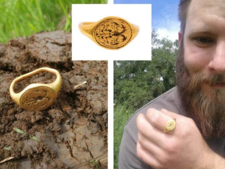 Metal detector’s ‘Coke can ring-pull’ turns out to be Elizabethan gold ring worth THOUSANDS
