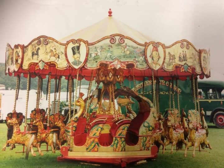 Merry-go-round marvel: Victorian fairground carousel from 1895 could send bidders into a spin to make £100,000 at auction