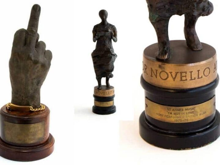 Music fans pay THOUSANDS for 10cc’s Ivor Novello award AND Mark E Smith’s Godlike Genius award
