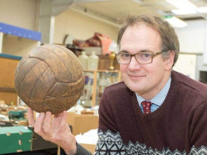 The only football ever used to score a hat-trick in an FA Cup final at the original Wembley Stadium has been unearthed