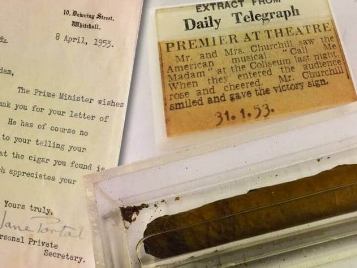 Cigar ‘with Winston Churchill DNA’ sells for thousands on election day
