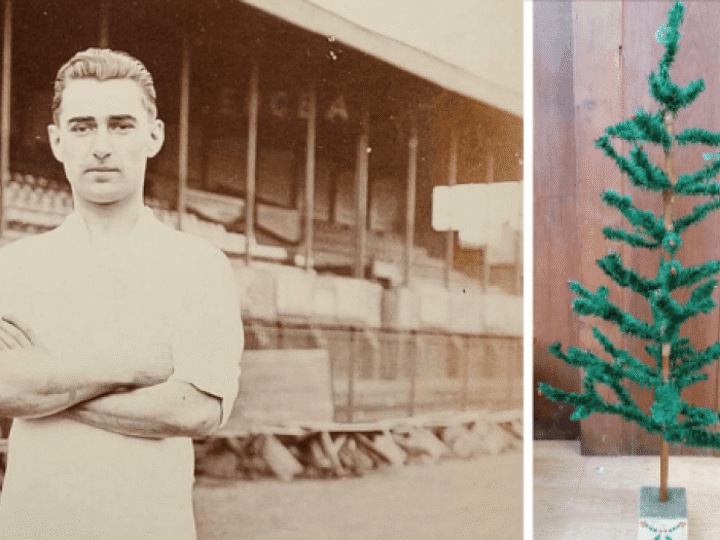 Humble 1930s Woolies Christmas tree up for auction belonged to England footballer
