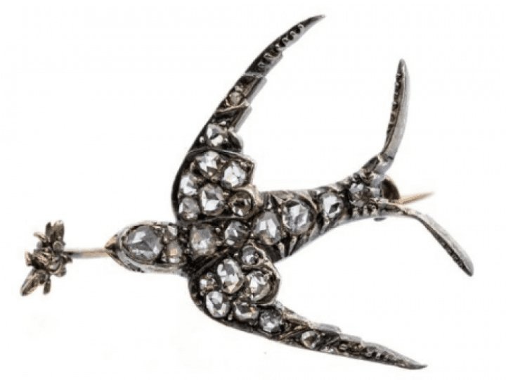 Why this swallow brooch delivers a very poignant message