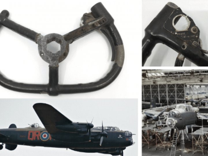 Lancaster bomber control wheel found in LOFT could fly at auction