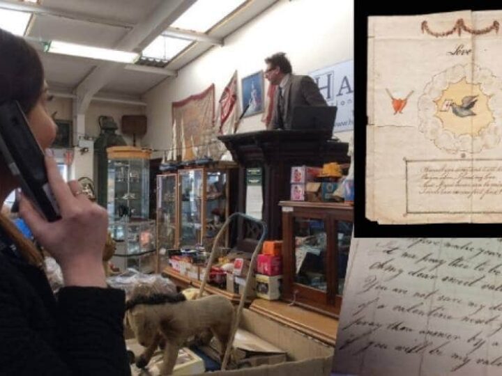 True romance! One of the world’s oldest Valentine&#8217;s cards sells for 36 TIMES ESTIMATE