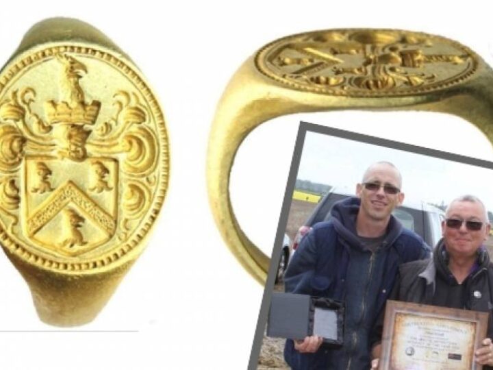 Ancient ring hailed ‘find of a lifetime’ by metal detectorist