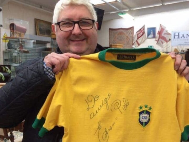 Could Pelé’s magic rub off on you? Star’s match-worn Brazil shirt up for auction