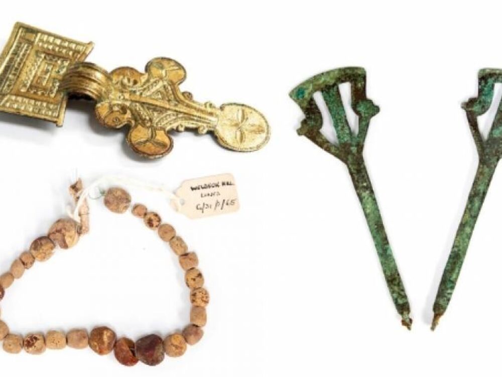 Hundreds of Anglo-Saxon antiquities – including tweezers, scissors and jewellery – to be sold