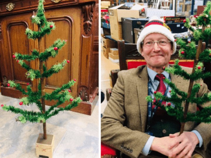 Modest 6p Christmas tree from 1937 –  in loft for decades – could sell for hundreds