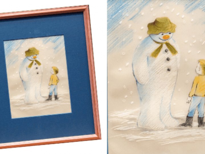Original cel from iconic Christmas film The Snowman discovered in London