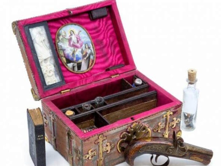 Mysterious vampire box sparks huge interest at auction – and finds a new home