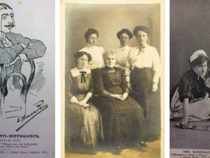 Suffragette sisters’ political archive found in forgotten shoe box hidden under stairs for decades