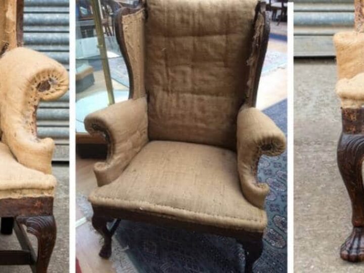 Why did a chair without upholstery sell for nearly £6,000 at Hansons?