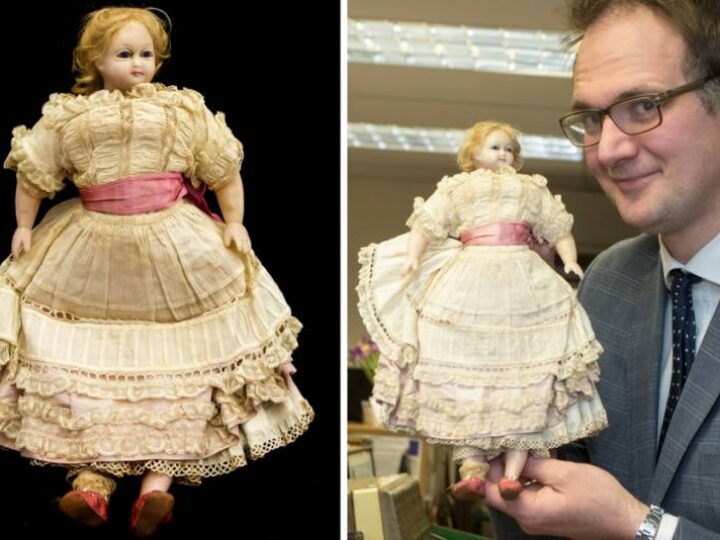 &#8216;Remarkable&#8217; wax doll given as Christening gift in 1866 set to melt hearts at auction