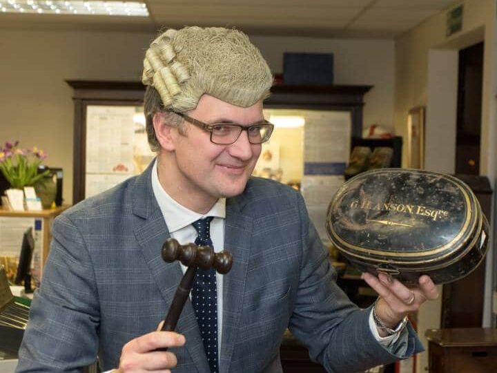 This 200-year-old court wig  had a VERY distinguished owner