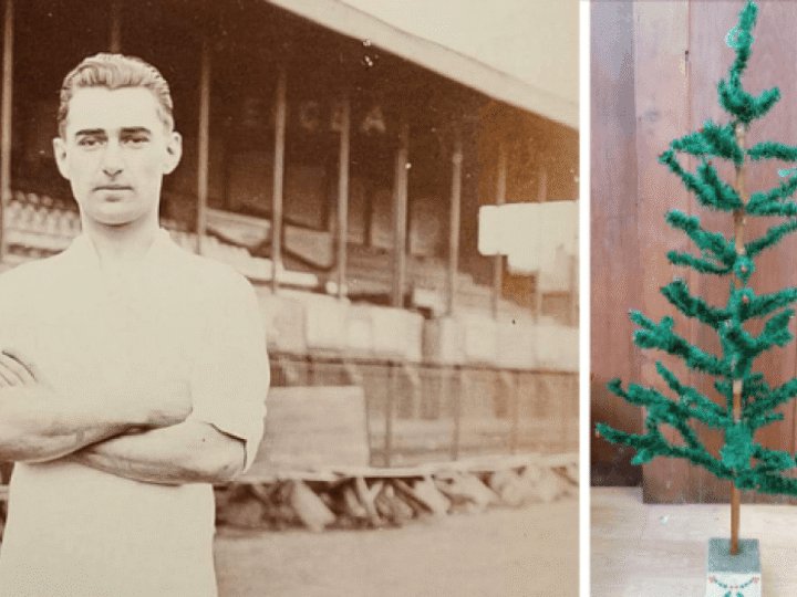 Humble 1930s Woolies Christmas tree up for auction belonged to England footballer