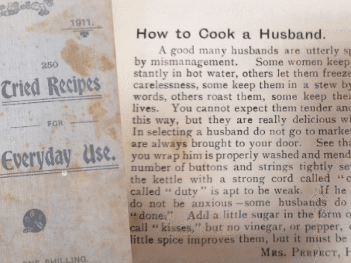 Recipe book from 1911 reveals ‘How To Cook A Husband’