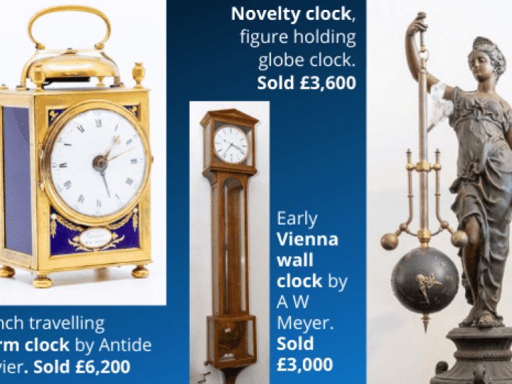 Who said antique clocks weren&#8217;t chiming with bidders? Timepieces soar to glory at Hansons