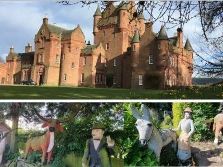 Animal rescue! Unique garden menagerie going to CASTLE after intense auction bidding battle