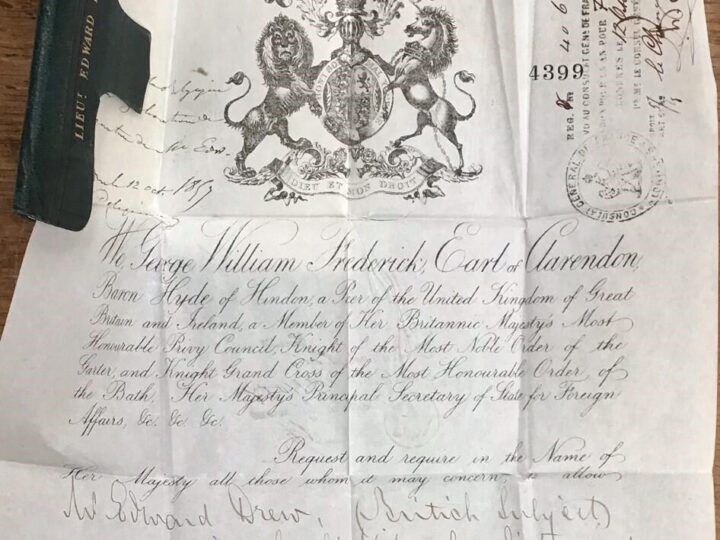 When every effort was made to make foreign travel easy … 164 years ago