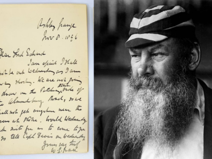Farmhouse find: Letters from father of cricket W G Grace – penned in 1890s &#8211; expected to score high at auction