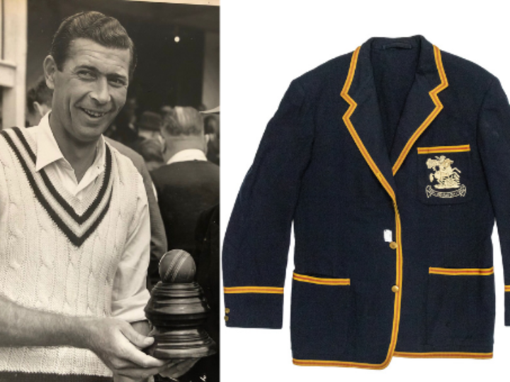 Hampshire cricket legend Derek Shackleton’s memorabilia set for auction – including England blazer