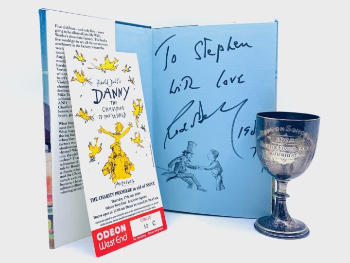 Roald Dahl’s ‘generous spirit’ uncovered by auction find – his prized school trophy gifted to a little boy