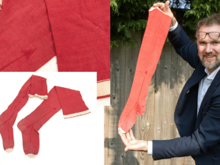 Queen Victoria’s DARNED RED stockings have been discovered